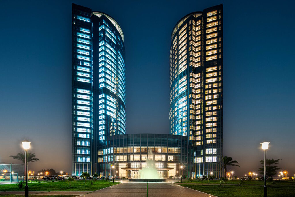 hilton brazzaville les tours jumelles hotel residences exteriorx1920